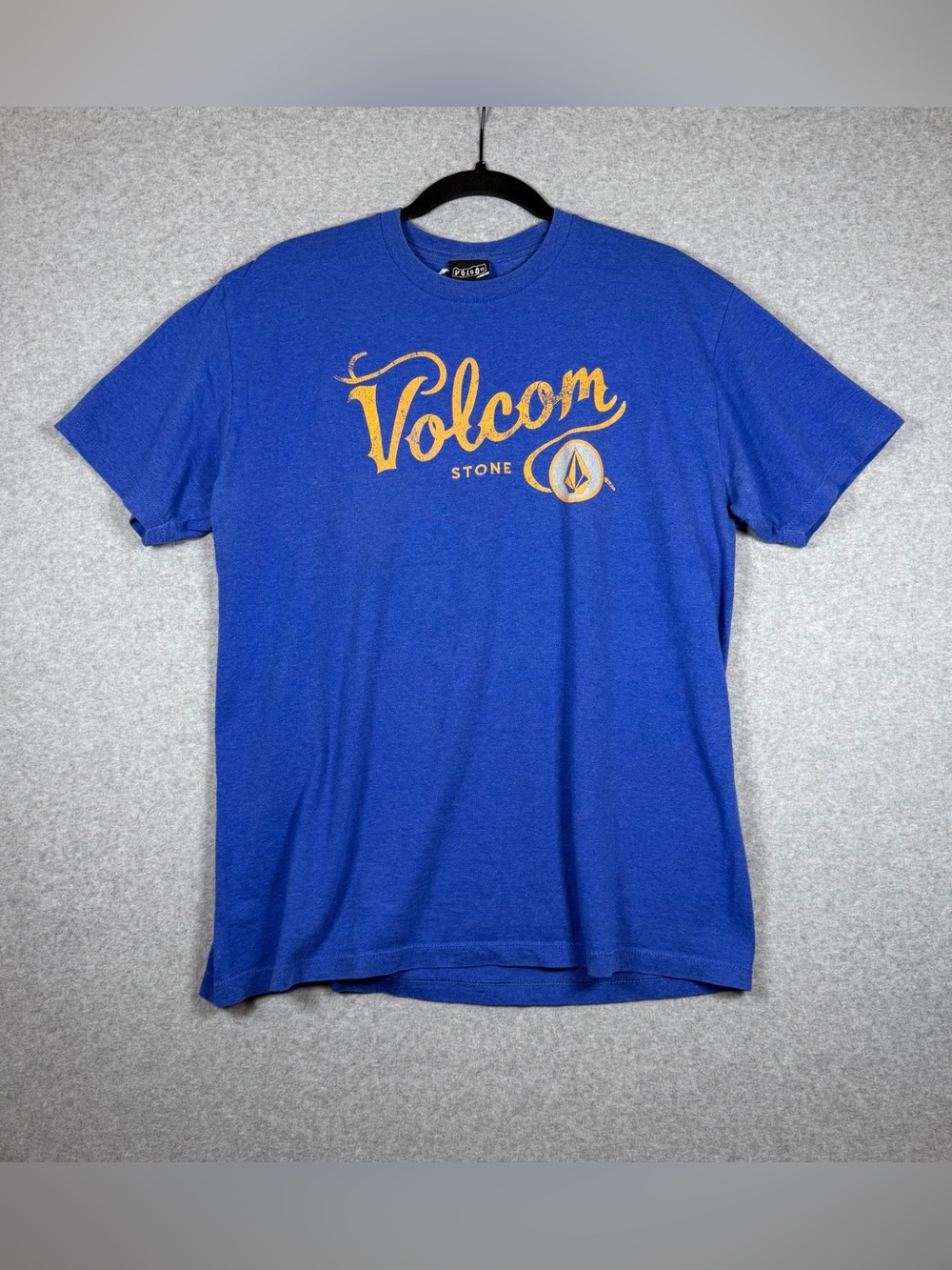 Vintage Volcom Stone Royal Blue Graphic Logo T-Shirt Men’s Size Large Y2K Skate